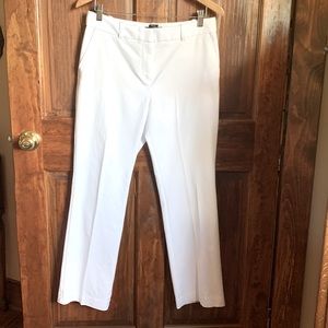 Talbots Petites “Freeport” Crisp White stretch trousers Year Round” weight 10P